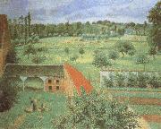 View from the Artist-s Window at Eragny Camille Pissarro